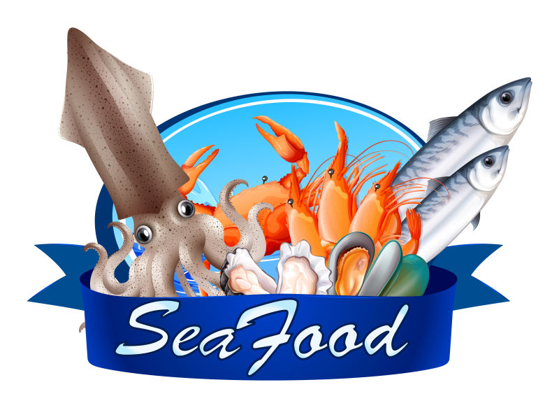 海洋珍饈 矢量卡通海鮮插圖的魅力與應用